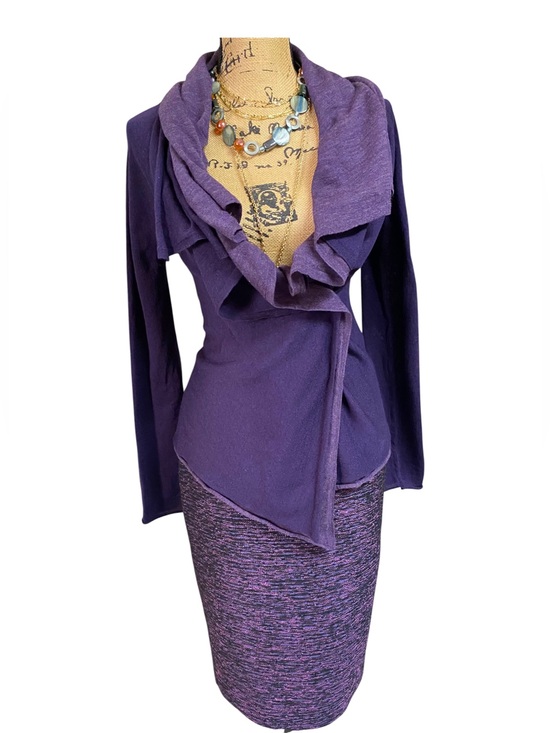 Lafayette 148 New York Dresses & Skirts - Lafayette 148 $268 New York Purple Heathered Knit Pencil Skirt NWT!